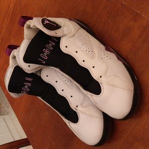 Nike Air Jordan 7 Retro GS Cardinal White/Purple sz 8 youth